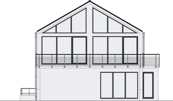 Einfamilienhaus PB 018 2D-Ansicht Osten