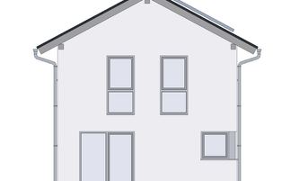 Einfamilienhaus PB 047 2D-Ansicht Westen