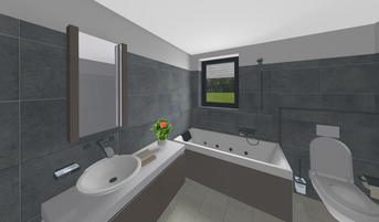 Mehrfamilienhaus PB 105 3D-Innenansicht