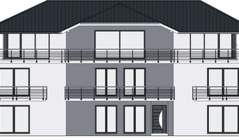 Mehrfamilienhaus PB 105 2D-Ansicht Norden