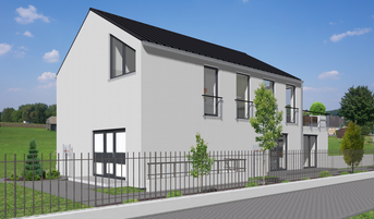 Einfamilienhaus PB 018 3D-Aussenansicht