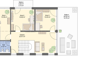 Einfamilienhaus PB 018 Grundriss DG
