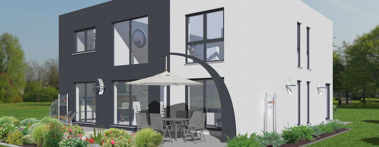 Einfamilienhaus PB 037 3D-Aussenansicht