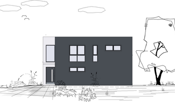 Einfamilienhaus PB 037 2D-Ansicht Osten