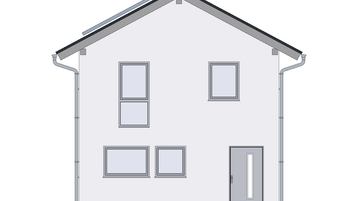 Einfamilienhaus PB 047 2D-Ansicht Osten