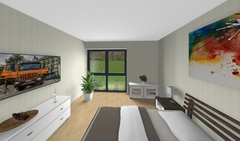 Einfamilienhaus PB 037 3D-Innenansicht