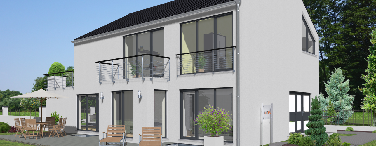 Einfamilienhaus PB 018 3D-Aussenansicht