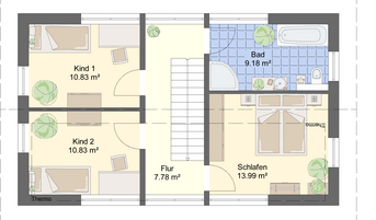 Einfamilienhaus PB 047 Grundriss DG