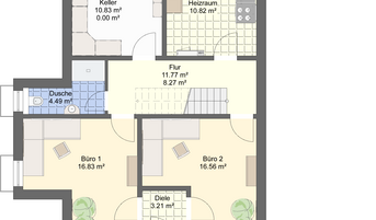 Einfamilienhaus PB 034 Grundriss KG