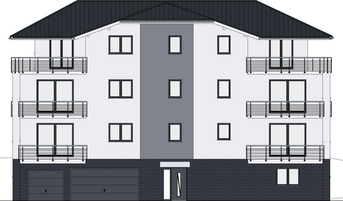 Mehrfamilienhaus PB 105 2D-Ansicht Süden