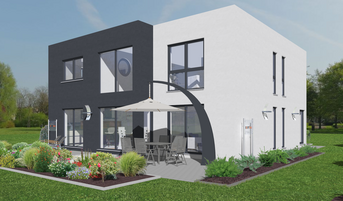 Einfamilienhaus PB 037 3D-Aussenansicht