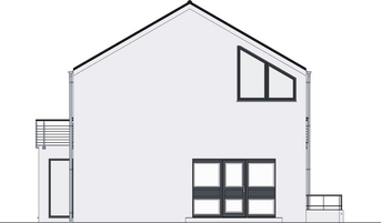 Einfamilienhaus PB 018 2D-Ansicht Westen