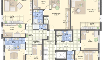 Mehrfamilienhaus PB 105 Grundriss OG