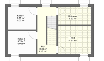 Einfamilienhaus PB 047 Grundriss KG