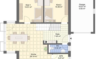 Einfamilienhaus PB 034 Grundriss EG
