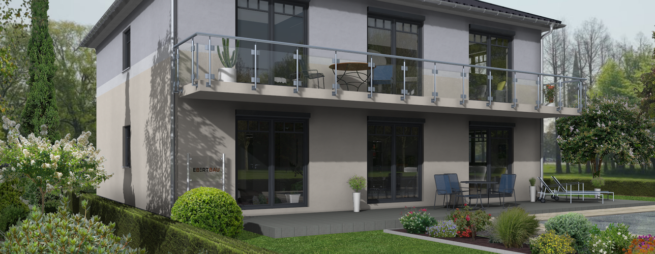 Einfamilienhaus ELW 2 3D-Aussenansicht